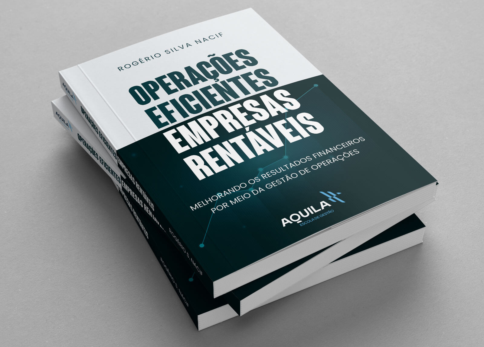 Criação da capa do livro Operações Eficientes Empresas Rentáveis